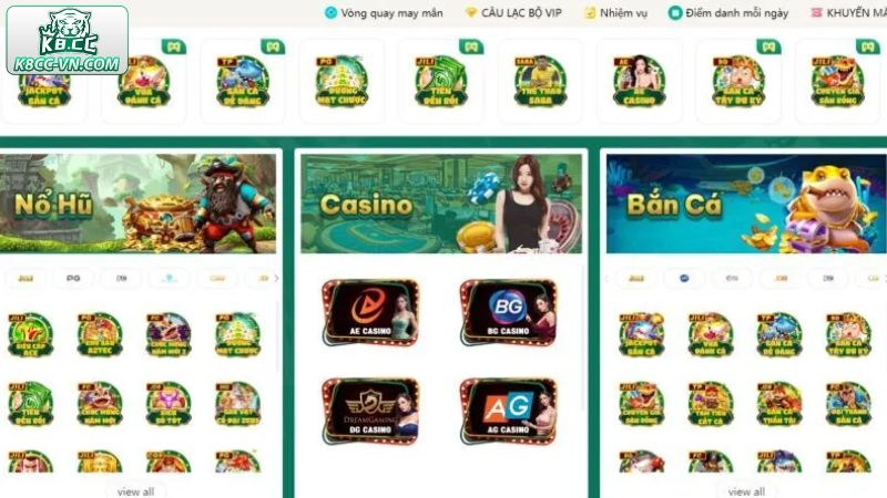 Giới Thiệu K8CC 2 Thông tin về kho game hấp dẫn làm nên thành công của website