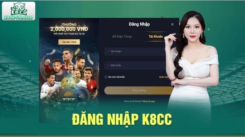 Đăng Nhập K8CC - Hướng Dẫn Tân Binh Tham Gia Trải Nghiệm Game 2 Hướng dẫn đăng nhập K8CC chi tiết cho người chơi mới